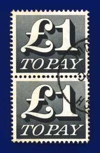 1970 SG D88 £1 schwarz Z74 Paar gute/feine CDS gebraucht Doye - Bild 1 von 1