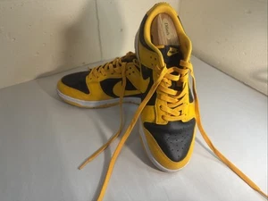 Nike Dunk Low Mens Championship Goldenrod Yellow Black Trainers UK 10 EU 45 2021 - Picture 1 of 9
