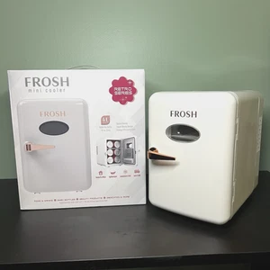 Frosh Retro Series Mini Cooler Fridge 4L Travel Capacity - White BRAND NEW* - Picture 1 of 11