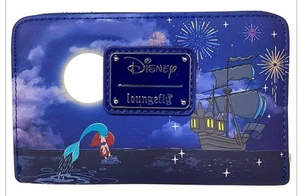 NEW Loungefly Disney Little Mermaid Ariel Fireworks Wallet Glows In The Dark NEW - Picture 1 of 3
