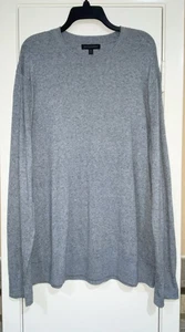Banana Republic Sweater Mens Sz XXL Blue Silk Linen Blend Crewneck Pullover Knit - Picture 1 of 4