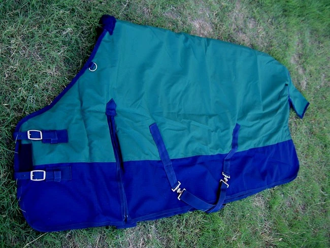 MANTA 78" 1000D Turnout Impermeable Caballo Pesado Invierno Abrigo Verde Azul Marino 6123 Foto 1 de 4