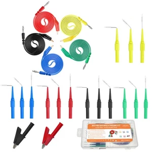 22PCS Back Probe Kit |15 Pcs 30V Back Probe Pin | 5 Pcs 4mm Banana Plug to Al... - Picture 1 of 7