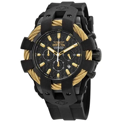 Reloj para hombre Invicta Bolt cronógrafo esfera de fibra de carbono negra 23866 Foto 1 de 3