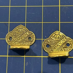 2 antike / Vintage Eastlake Fensterflügel Lift Messingguss alte Fensterbeschläge - Bild 1 von 4