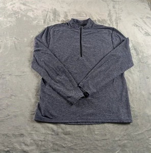 Lululemon Surge Warm Pullover Uomo XL Blu Erica Mezza Zip Corsa Activewear - Foto 1 di 14