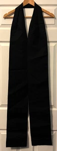 VINTAGE KATHOLISCHE PRIESTER SCHWARZ PREDIGT SCHAL TIPPET STOLA VON C.M. ALMY & SON - Bild 1 von 3