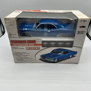 Classic Metal Works 1966 Pontiac GTO Die-Cast Car Kit 1:24 NIB Damaged Box - Picture 1 of 11