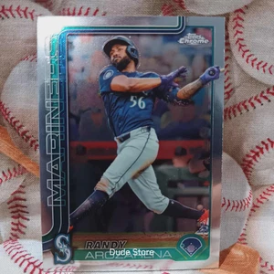 2025 Topps Chrome - Randy Arozarena #164 - Seattle Mariners - Picture 1 of 2