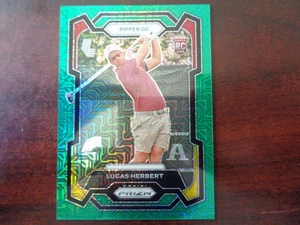 2024 Prizm LIV Golf Lucas Herbert #'ed 40/54 GREEN Mojo Prizm ROOKIE CARD - Picture 1 of 2