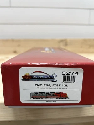 Broadway Limited 3274 Santa Fe EMD E6A Dual Headlight Paragon2 13L Sound DC DCC - Image 1 of 3