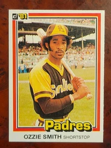 1981 Donruss Ozzie Smith #1 San Diego Padres / St. Louis Cardinals HOF LEGEND - Bild 1 von 3