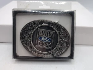 BUILT FORD TOUGH - SpecCast Collectible Enamel Floral Belt Buckle - NEW Open Box - Picture 1 of 3