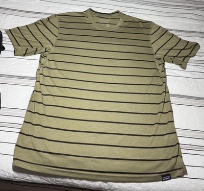 Patagonia Capilene Gorra Cool Trail Camiseta Manga Corta Para Hombre RAYAS SURCO Foto 1 de 3