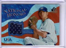MIKE PELFREY 2004 SP PROSPECTS NATIONAL HONORS USA WORN JERSEY-ROOKIE