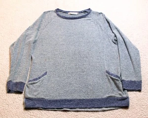 Gadewake Crewneck Pockets Shirt Women's MEDIUM Blue Long Sleeve - Picture 1 of 6