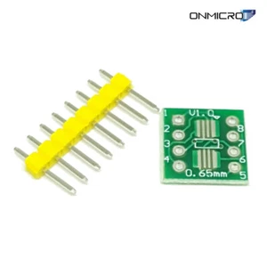 10 Stück Adapter-Platine, Doppelseitig, DIP8 zu SO8 oder TSSOP8 + 80 Pins - Bild 1 von 2