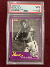Bo Jackson 1989 Score Supplemental Rookie Card RC PSA 9 Mint