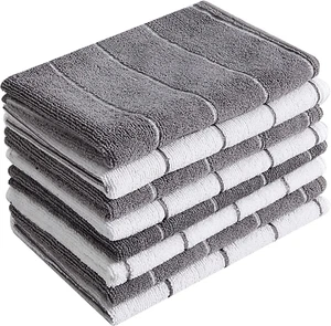 Microfiber Kitchen Towels - Super Absorbent, Soft and Solid Color Dish Towels, 8 - Picture 1 of 12