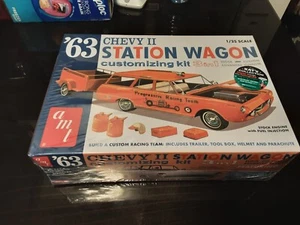 AMT 1963 CHEVY II STATION WAGON "CUSTOMIZING KIT" MODEL CAR KIT FACTORY SEALED - Picture 1 of 5