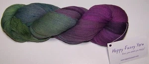 1000 yards HAPPY FUZZY Merino Wool Lace Weight Yarn #26035 PURPLE KALE - Picture 1 of 1