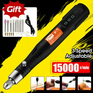 USB Mini Electric Grinder Drill 15000RPM Engraving Pen Grinding Rotary Tools Set