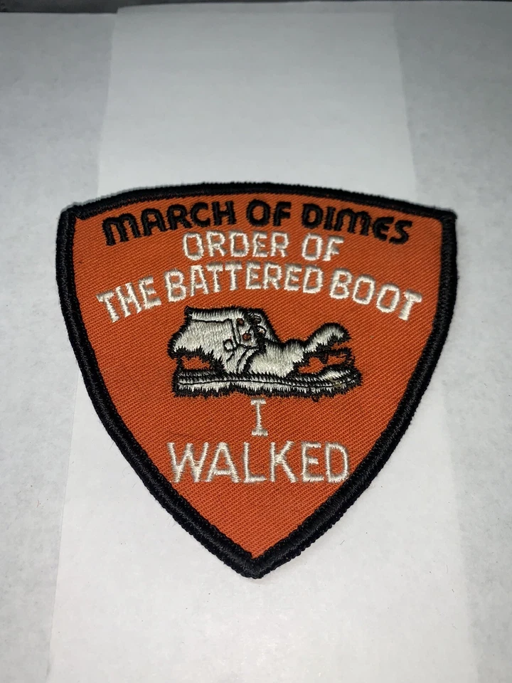 Order Of The Battered Boot I Walked 20 Miles March Of Dimes Sew-On Patch - Image 1 of 4