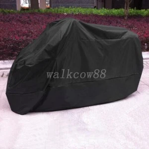 Black Motorcycle Rain Cover Waterproof For Kawasaki Ninja 250R 300R 500R EX636 - Picture 1 of 5