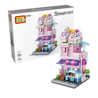 LOZ Street Mini Cake shop Kids Puzzle Mini Block Brick Toy w/Box - Image 1 of 3