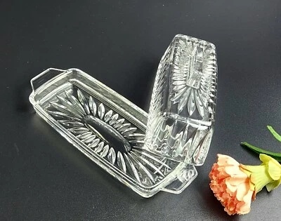 Manteiga Althea Coberta Vintage-1/4 Libra (Corte) por GORHAM CRYSTAL -Feito na Alemanha - Imagem 1 de 4