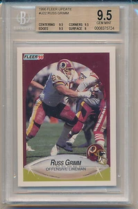 Fleer Update Russ Grimm 1990 (#U-22) BGS9,5 BGS - Imagen 1 de 1