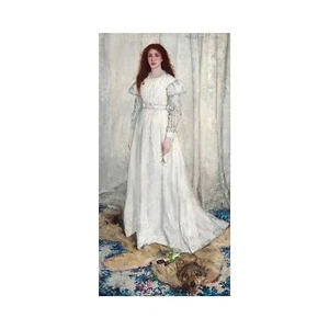 James Whistler, Symphony in White No 1, Girl, Lustre Canvas Print, 20" x 40" - Picture 1 of 10
