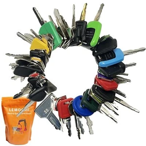 50 Heavy Equipment Keys Master Set Case JD Hyster CAT Hyster Komatsu Kubota Yanm - Picture 1 of 7