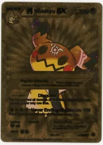 Tarjeta coleccionable Mimikyu Gold Foil Pokemon Mega HP350 2023 - Imagen 1 de 2