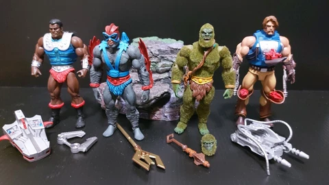 Masters of the universe classics lot Stratos, moss man, Rio blast, clamp champ Cover