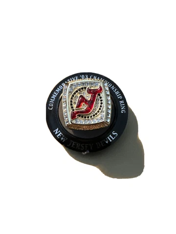 NJ Devils 2003 Stanley Cup Commemorative Ring REAL Brand new! Fantastic Quality! Cover