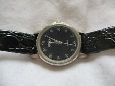 Arnex Black & Silver Toned Classy Wristwatch