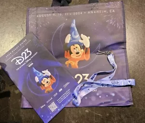 Disney D23 Expo 2024 Disney Fan Event Tragetasche + Event Guide + Schlüsselband Set Neu! - Bild 1 von 1