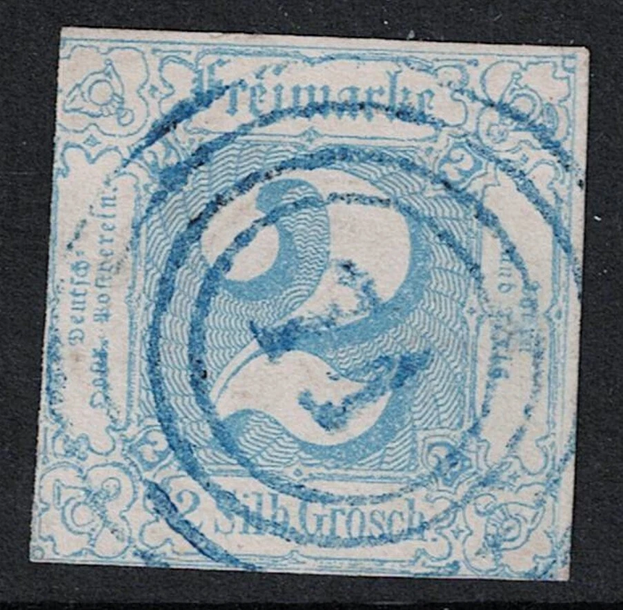 Thurn & Taxis SC# 19 Usado / 71 Anillo Azul Cancelar - S25518 Foto 1 de 1