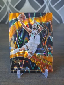 Devin Booker 2023-24 Panini Select 258 Courtside TECTONIC ORANGE PRIZM Suns - Picture 1 of 2