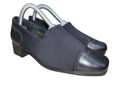 Josef Seibel Women's Black Slip on Block Heel Pump Shoes Sz Eu 38 / US 7 - 7.5 - Image 1 of 4