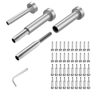 CKE 20 Pairs Invisible Cable Railing Kit 3/16" Invisible Receiver Swage Stud #DT - Picture 1 of 2