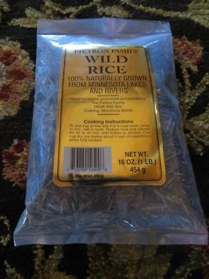 1 lb. Wild Rice Minnesota Hand Harvested Wood Fire Parched Long Grain - Image 1 of 4