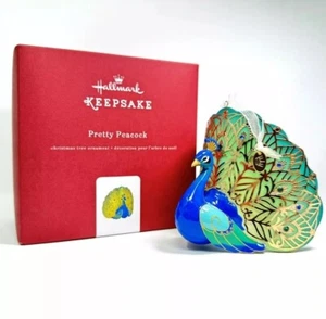 Hallmark 2016 Pretty Peacock Premium Keepsake Ornament Beauty of Birds Porcelain - Picture 1 of 5