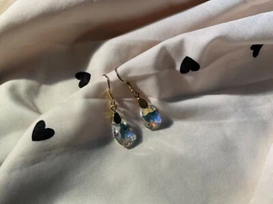 Brand New Swarovski Crystal Dangly Holographic Earrings - Picture 1 of 3