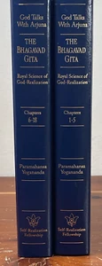 God Talks with Arjuna: The Bhagavad Gita Vol 1 & 2 Hardcover Set Yogananda... - Foto 1 di 12