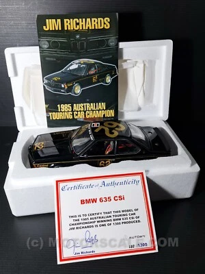 1/18 BMW 635 CSi #62 1985 Jim Richards ATCC champion AutoArt 88548 Ltd. Ed. NEW - Immagine 1 di 4