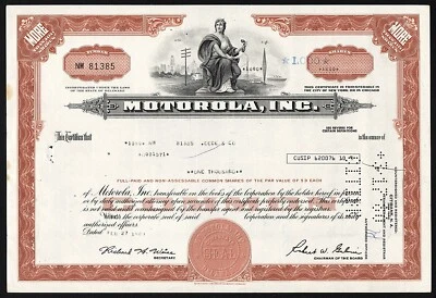 Motorola, Inc. 1980 - Compañía de telecomunicaciones Foto 1 de 3
