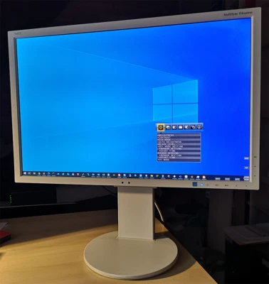 24" NEC Multisync EA244WMi 1920x1200 weiß HDMI DisplayPort DVI VGA USB Lautspr. - Bild 1 von 2