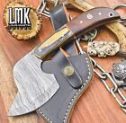 Forged Clever Chopper Axe Knife Twist Damascus Walnut Wood Outdoor